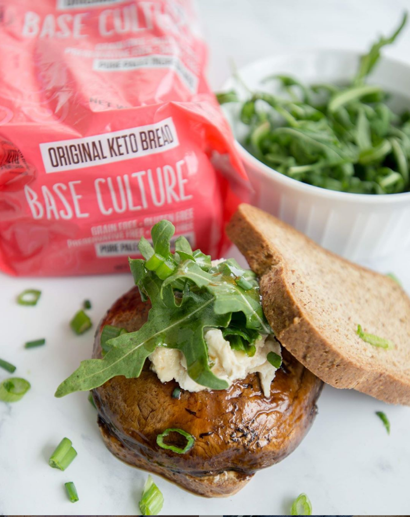 Mushroom and Myokos Cream Cheese Sandwich