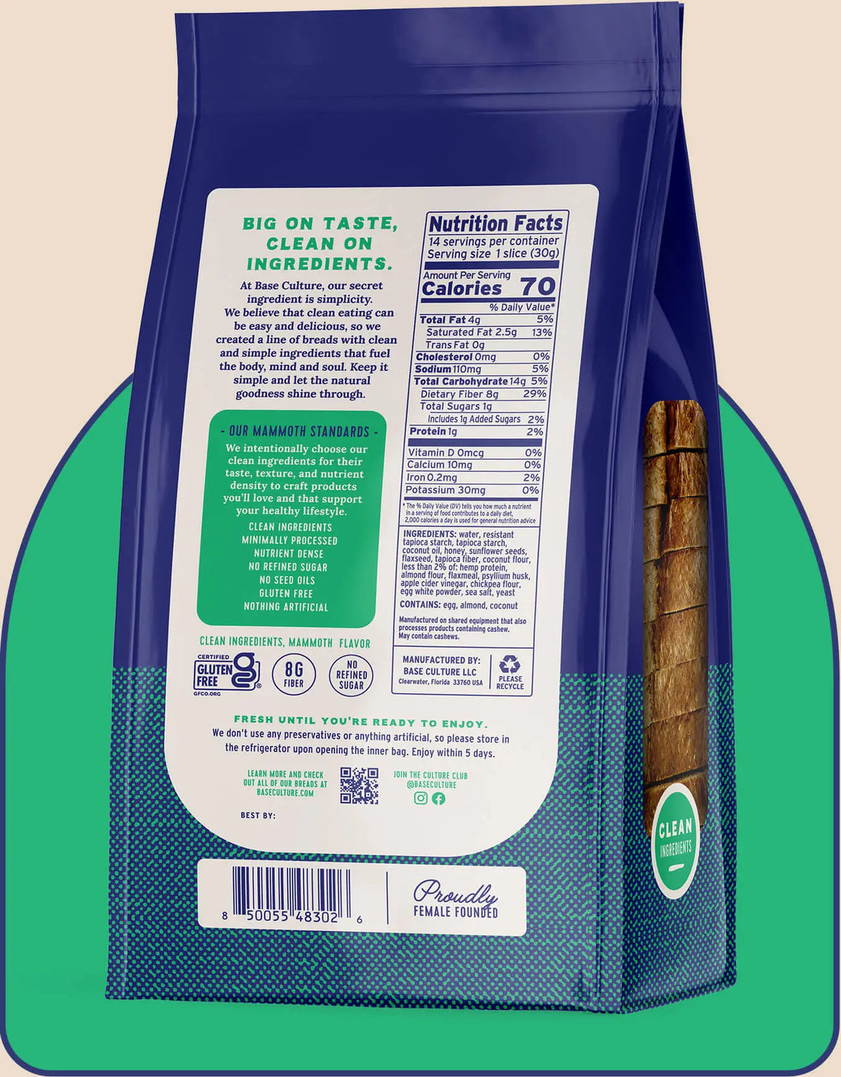 Shelf-Stable Super Seed Bread | Base Culture - BaseCulture