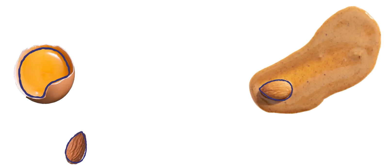 Floating Base Culture Ingredients (Honey, Almonds, and Almond Butter)